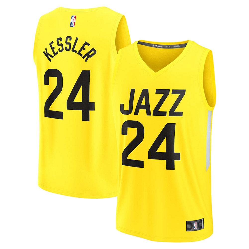 Youth Utah Jazz Walker Kessler Icon Edition Jersey - Yellow