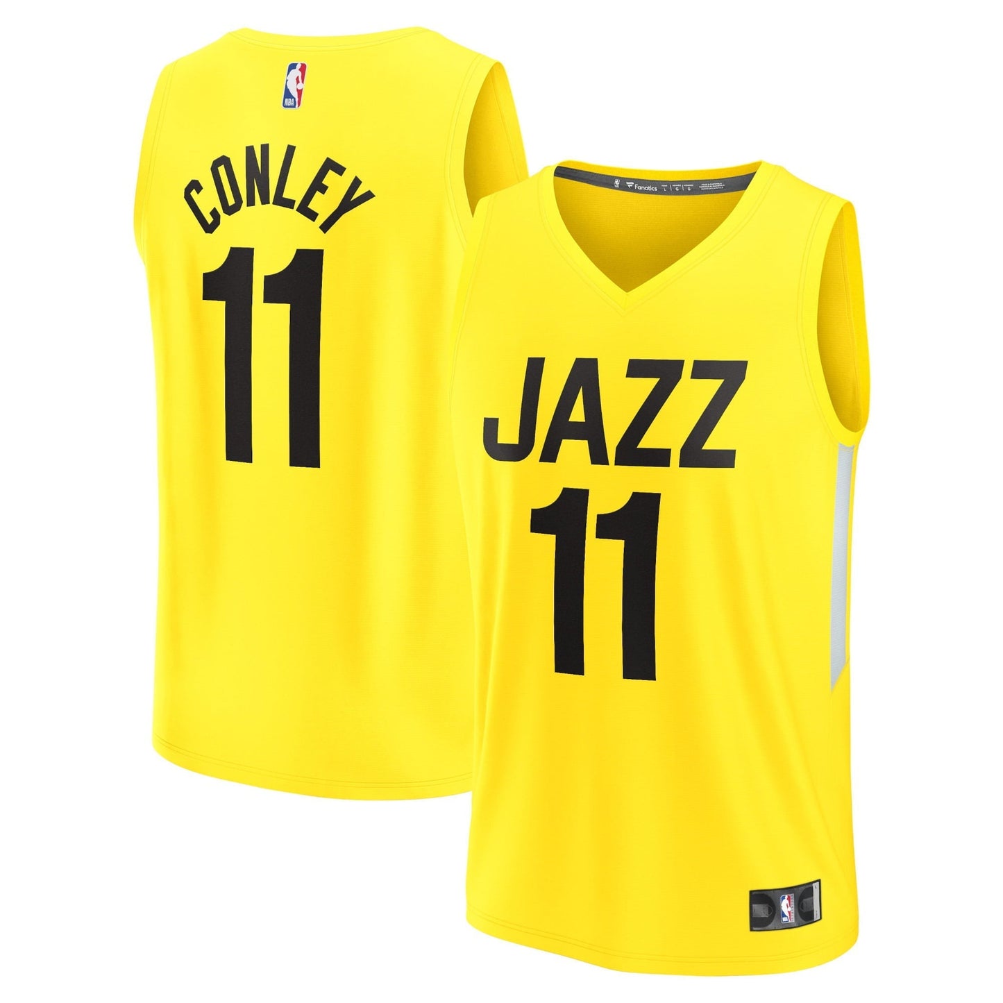 Men's Fanatics Branded Mike Conley Yellow Utah Jazz Fast Break Replica Jersey - Icon Edition