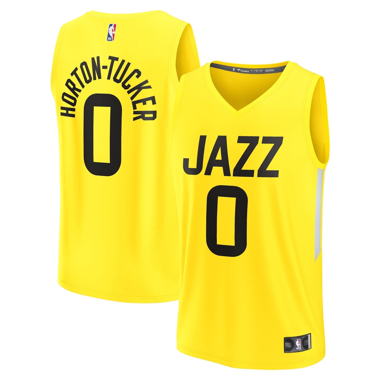 Youth Fanatics Branded Talen Horton-Tucker Yellow Utah Jazz Fast Break Player Jersey - Icon Edition