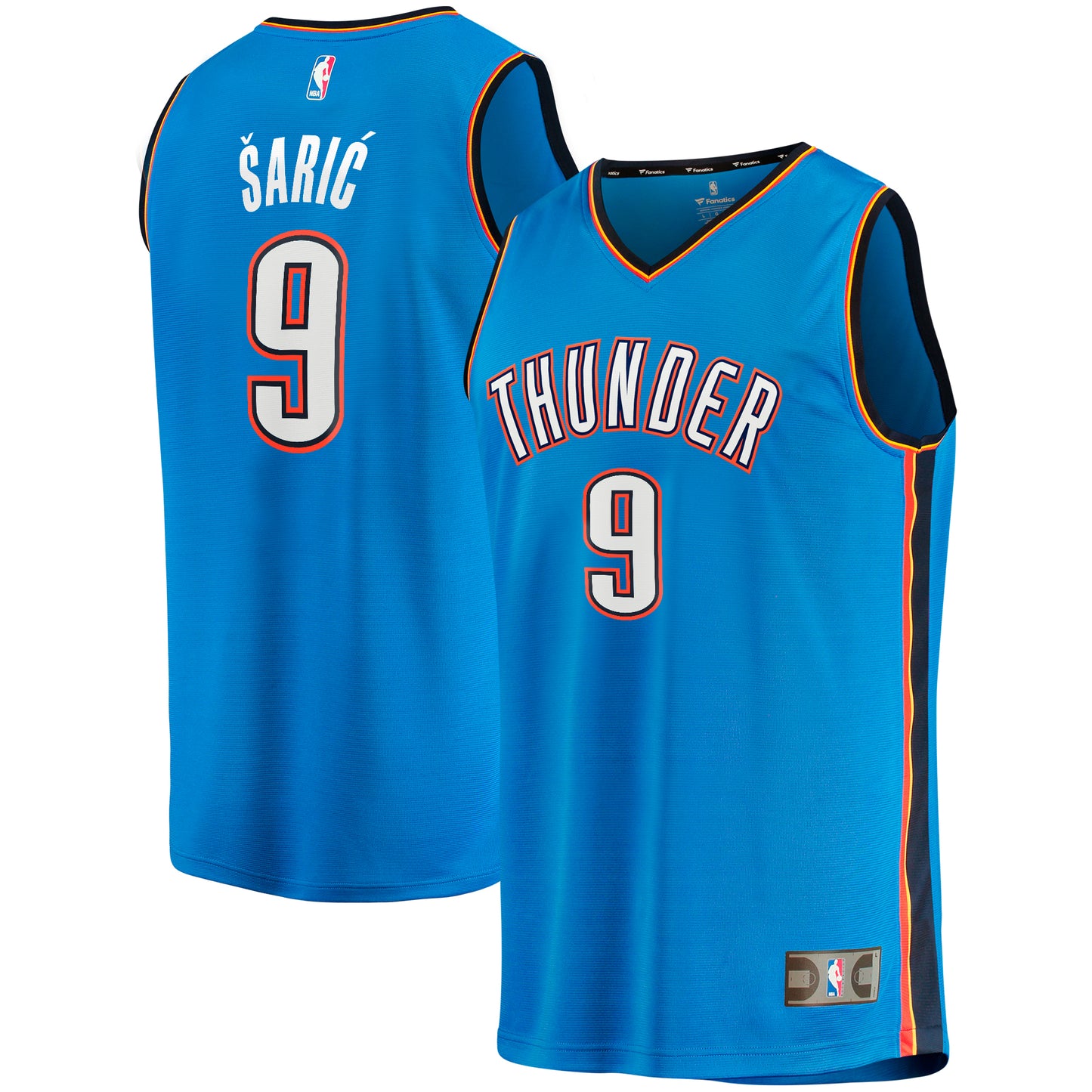 Dario Saric Oklahoma City Thunder Fanatics Branded Fast Break Player Jersey - Icon Edition - Blue