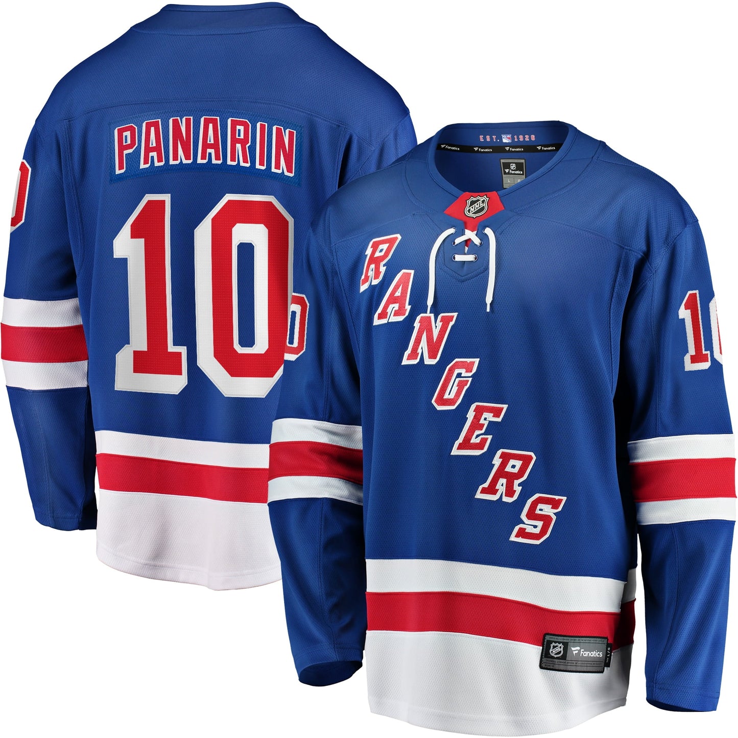Men's Fanatics Branded Artemi Panarin Blue New York Rangers Home Breakaway Player Jersey