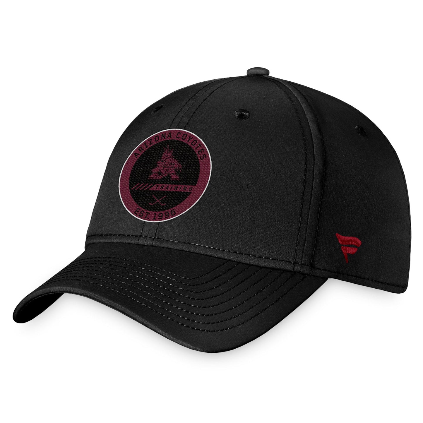 Men's Fanatics Branded Black Arizona Coyotes 2022 Authentic Pro Training Camp Flex Hat