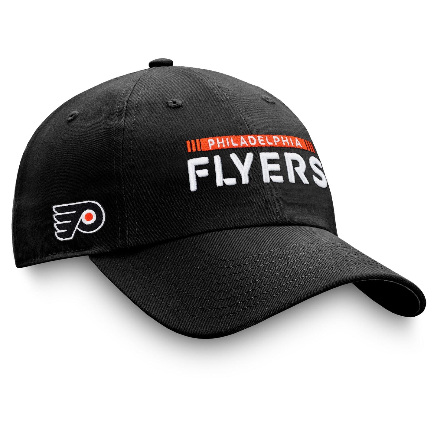 Men's Fanatics Branded Black Philadelphia Flyers Authentic Pro Rink Adjustable Hat - OSFA