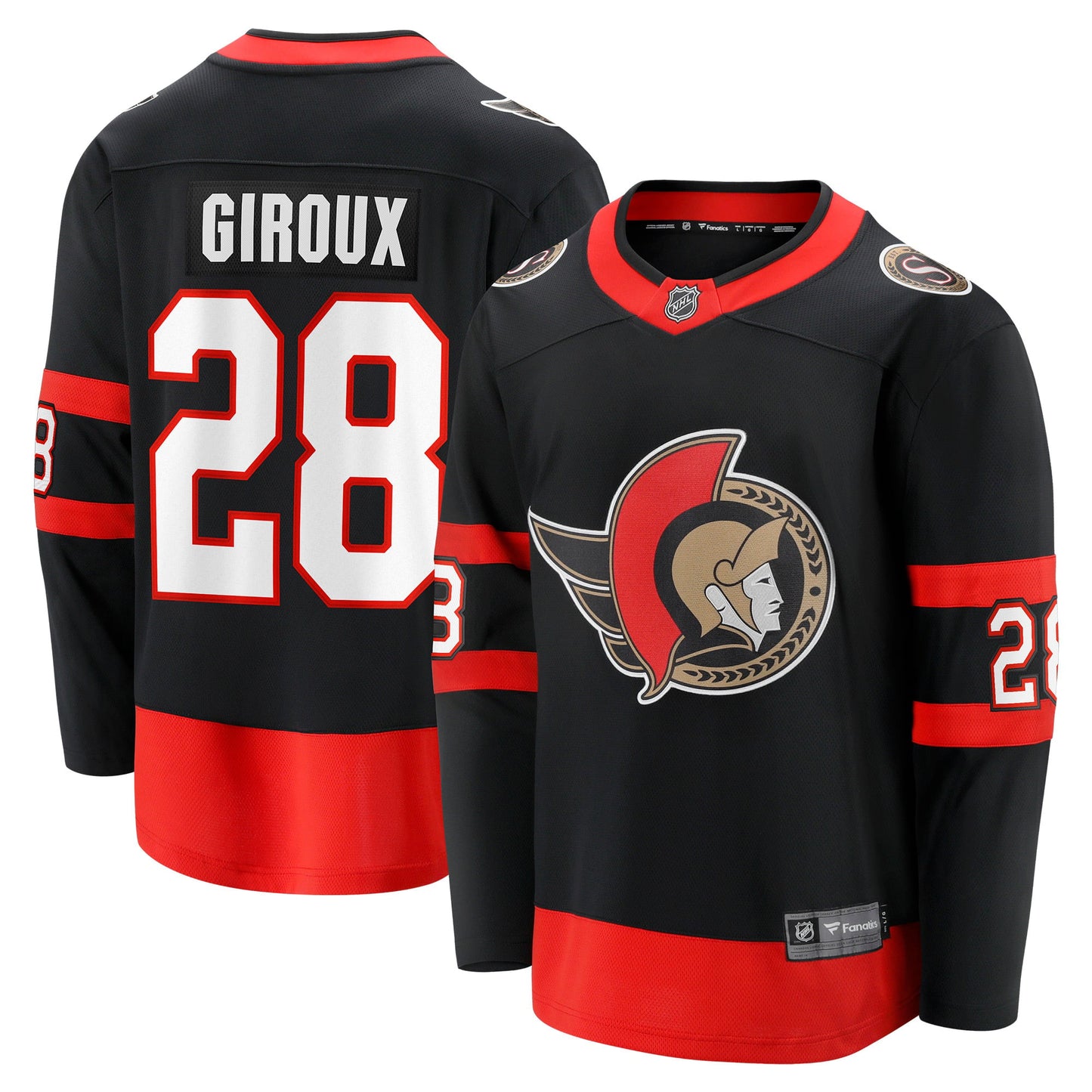 Men's Fanatics Branded Claude Giroux Black Ottawa Senators Home Breakaway Player Jersey