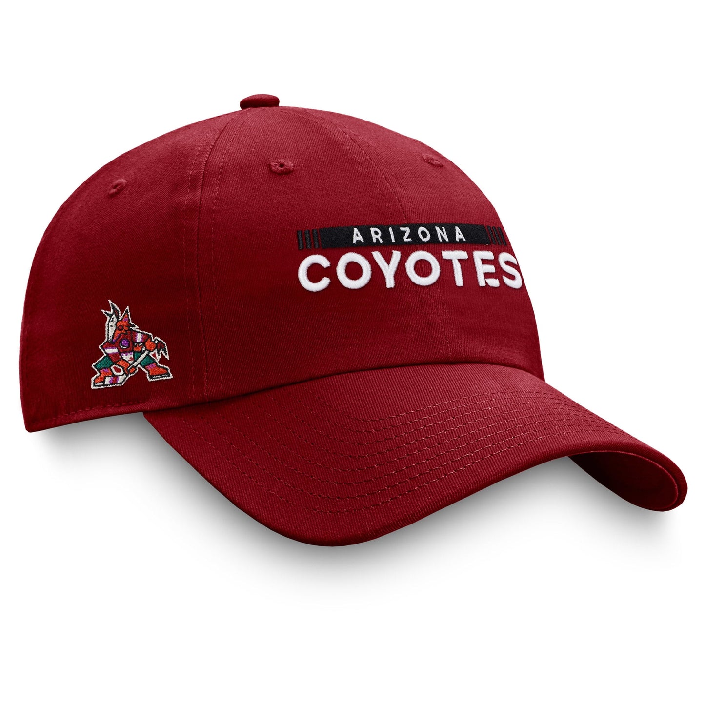 Men's Fanatics Branded Garnet Arizona Coyotes Authentic Pro Rink Adjustable Hat - OSFA