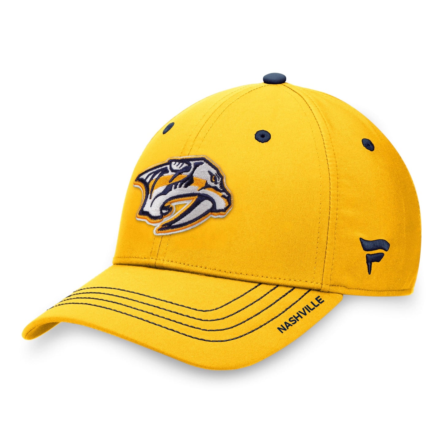 Men's Fanatics Branded Gold Nashville Predators Authentic Pro Rink Flex Hat