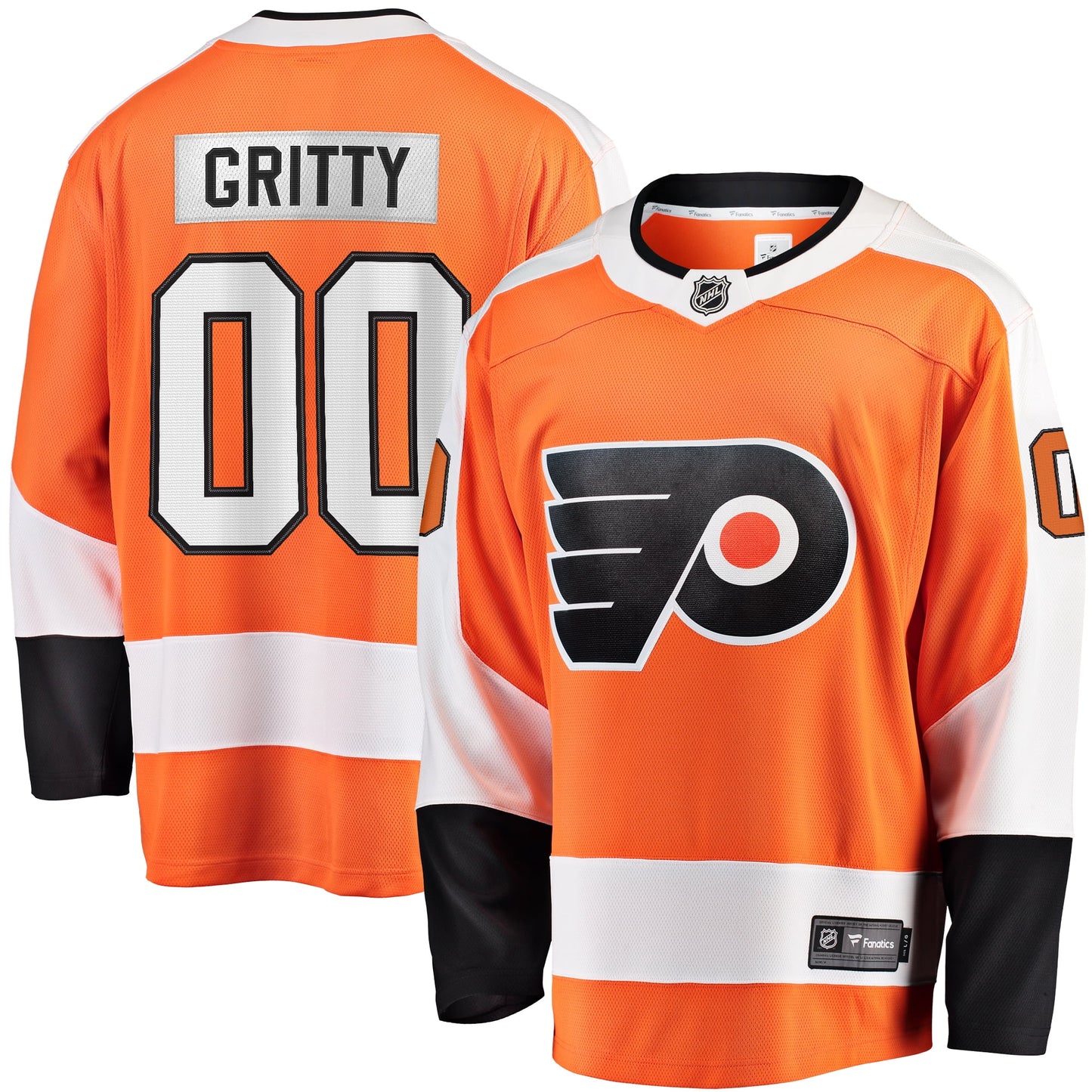 Men's Fanatics Branded Gritty Orange Philadelphia Flyers Breakaway Player Jersey