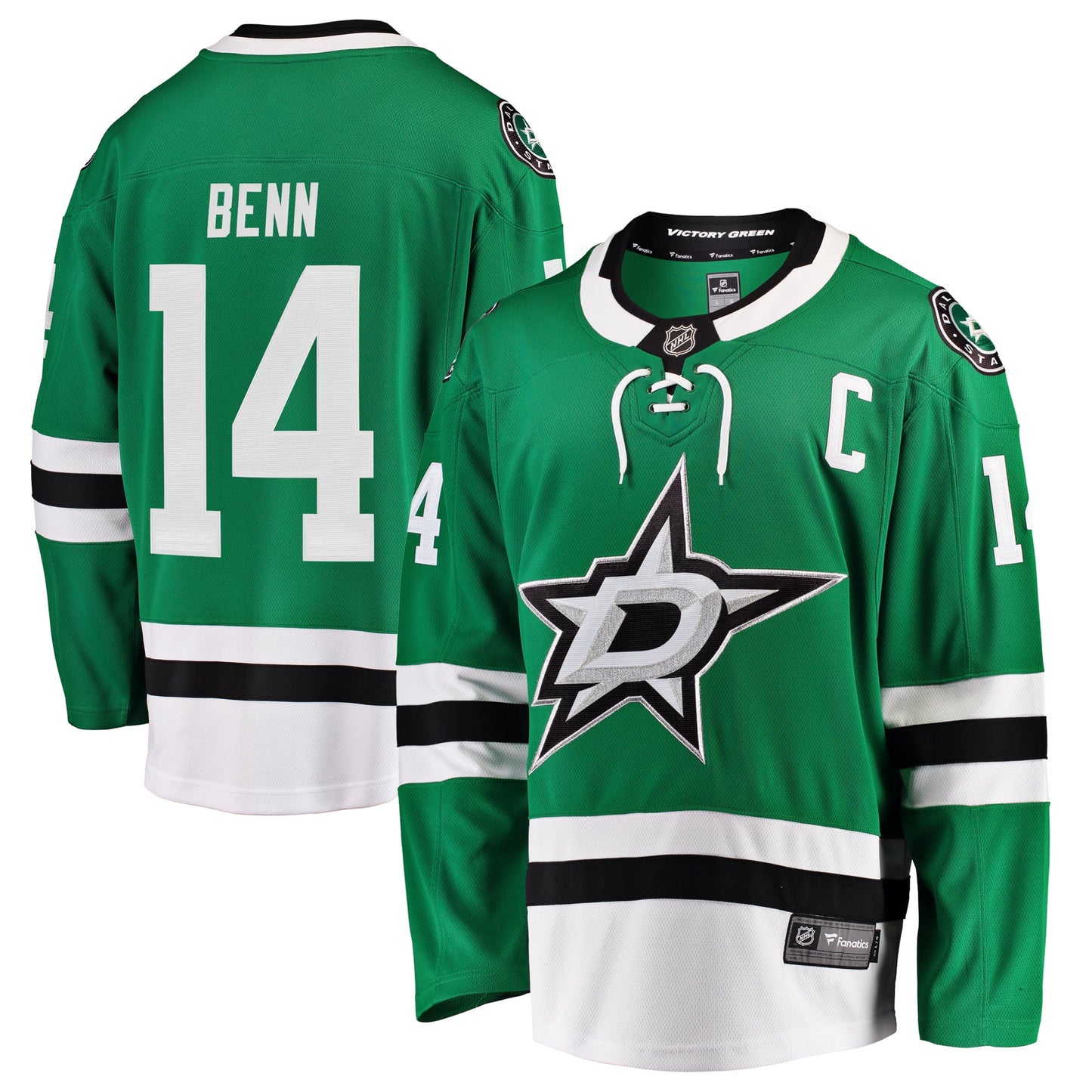 Jamie Benn Dallas Stars Fanatics Branded Breakaway Player Jersey - Green