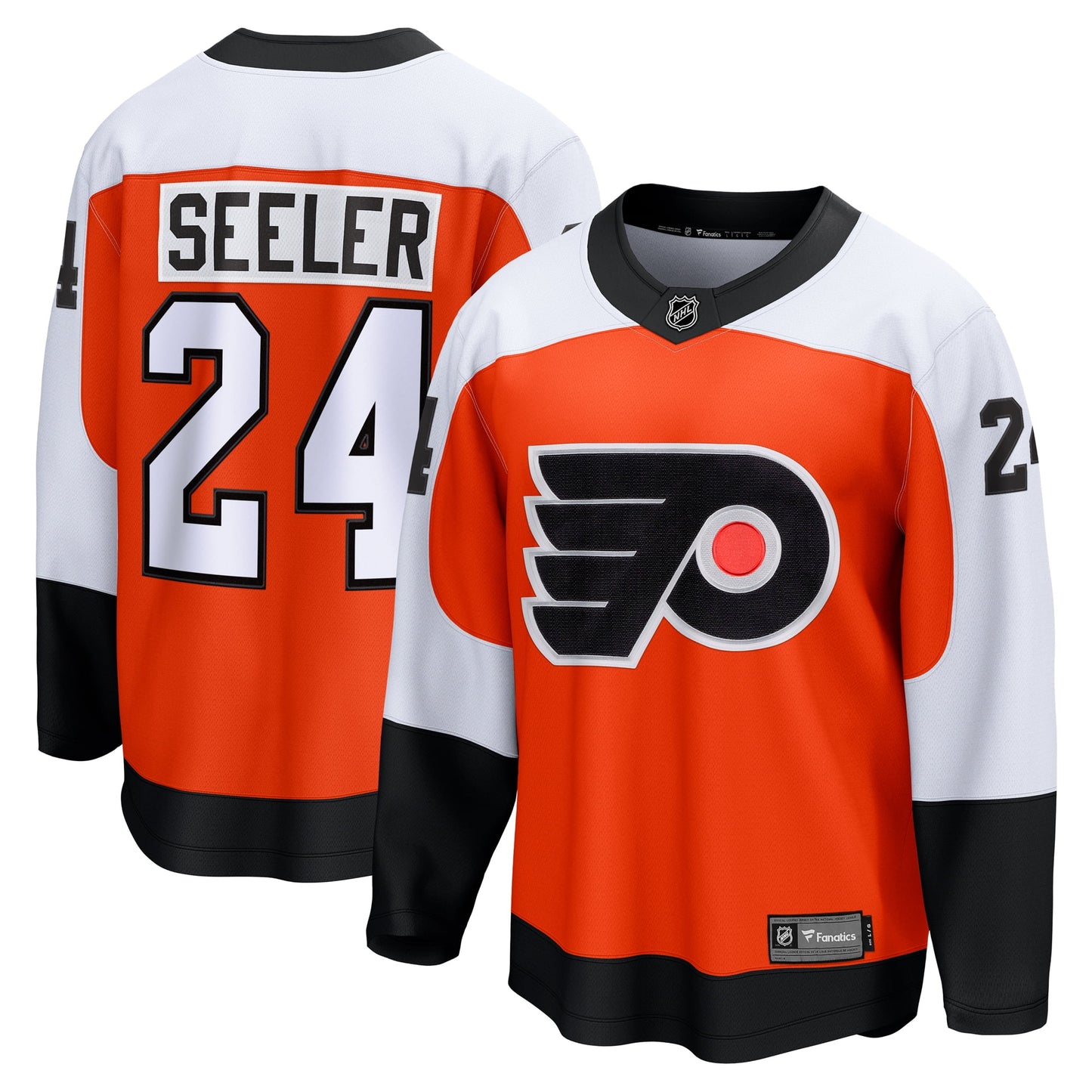 Men's Fanatics Branded Nick Seeler Orange Philadelphia Flyers Home Breakaway Jersey