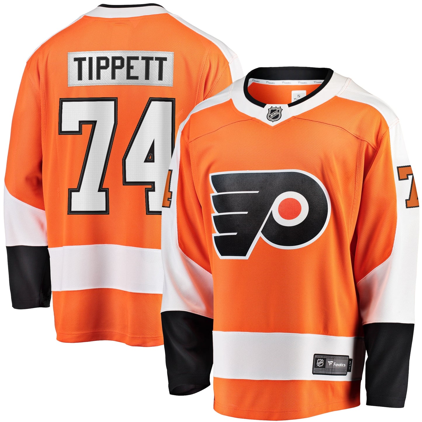 Men's Fanatics Branded Owen Tippett Orange Philadelphia Flyers Home Breakaway Player Jersey