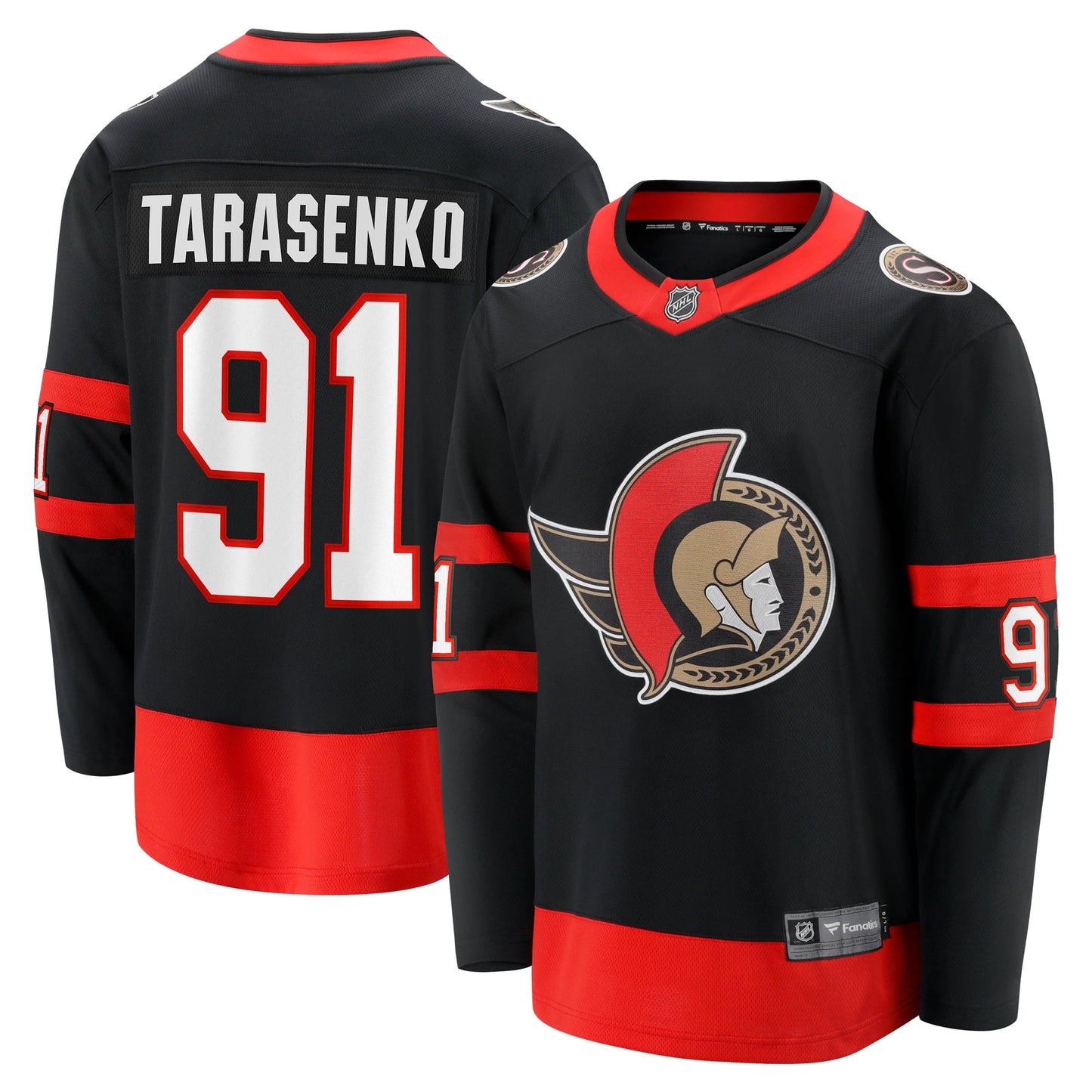 Men's Fanatics Branded Vladimir Tarasenko Black Ottawa Senators Home Breakaway Jersey