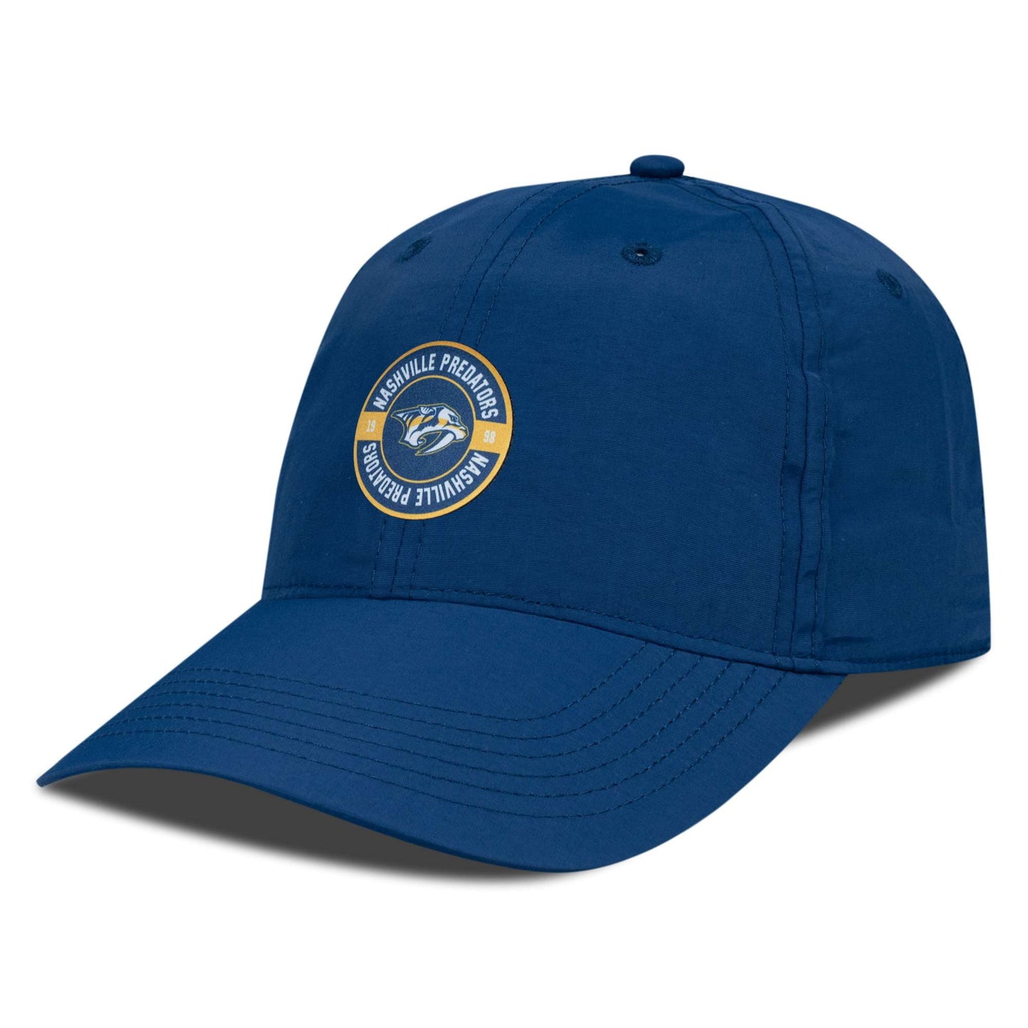 Men's Levelwear Navy Nashville Predators Crest Adjustable Hat - OSFA
