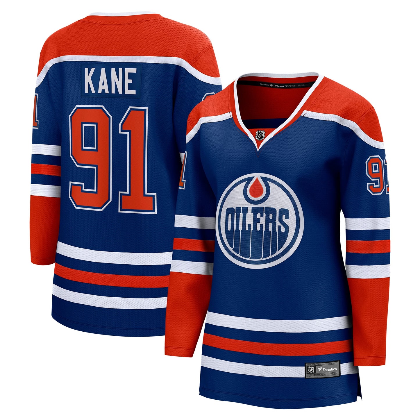 Women's Fanatics Branded Evander Kane Royal Edmonton Oilers Home Breakaway Player Jersey