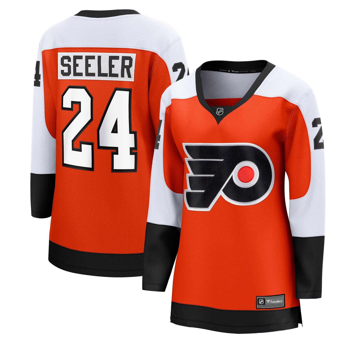 Women's Fanatics Branded Nick Seeler Orange Philadelphia Flyers Home Breakaway Player Jersey