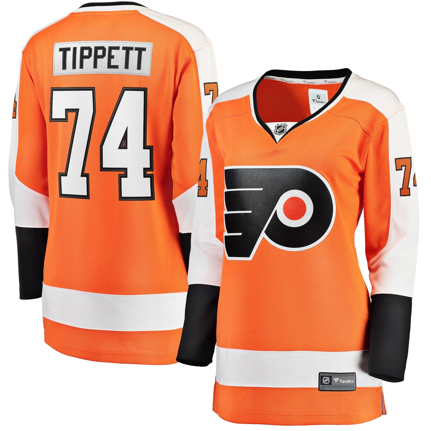Women's Fanatics Branded Owen Tippett Orange Philadelphia Flyers Home Breakaway Player Jersey