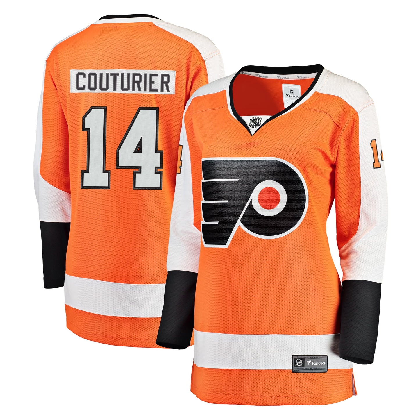 Women's Fanatics Branded Sean Couturier Orange Philadelphia Flyers Breakaway Jersey