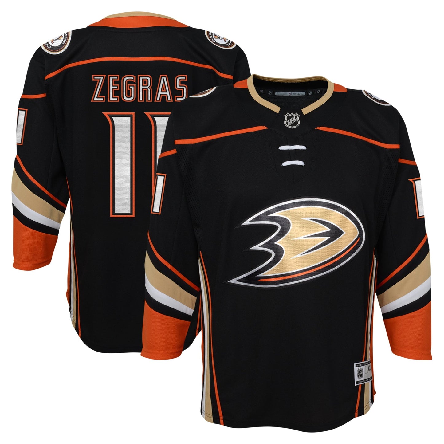 Youth Trevor Zegras Black Anaheim Ducks Home Premier-Player Jersey