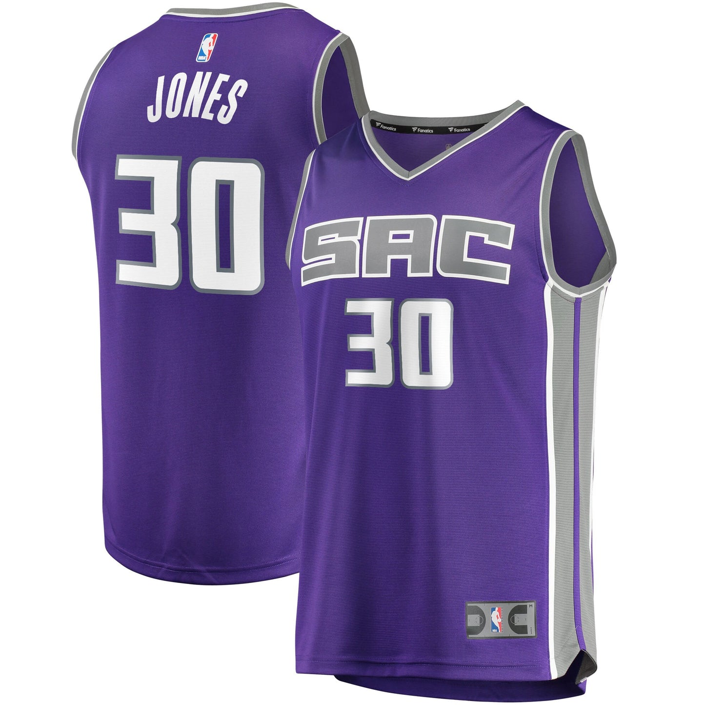 Damian Jones Sacramento Kings Fanatics Branded 2021/22 Fast Break Replica Jersey - Icon Edition - Purple